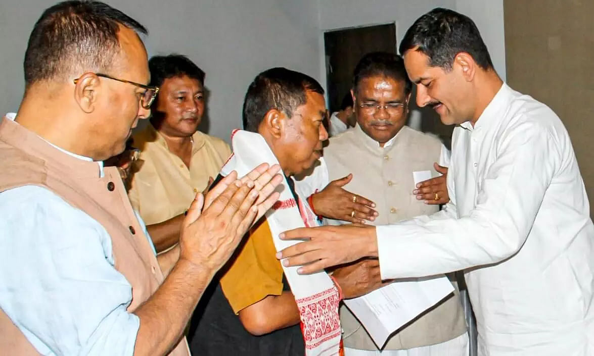 BJPs Cabinet Minister Sum Ronghang switched to Congress after being denied ticket