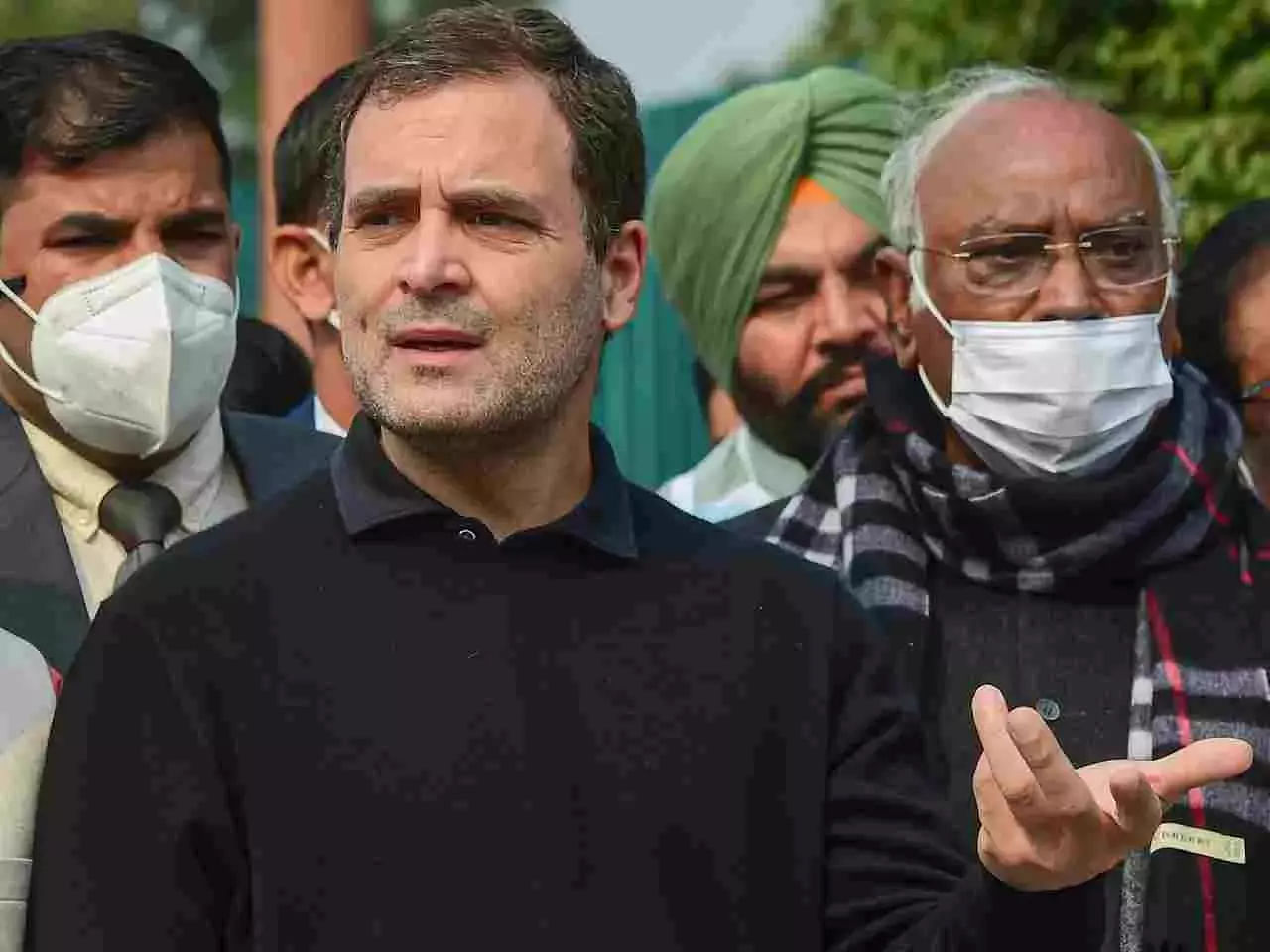 Unfortunate Killing Of Democracy: Rahul Gandhi Leads Opposition Protest Against 12 MPs Suspension