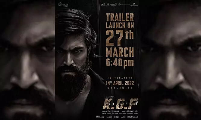 Yash Starrer KGF: Chapter 2 Release Date Announced, Trailer To Be Out On 27 March