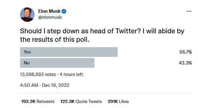 Elon Musk Puts his Future in Twitter up for Public Voting