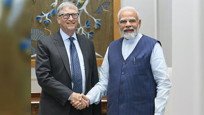 Bill Gates Laudes the Steps Taken by Modi Government Towards Development