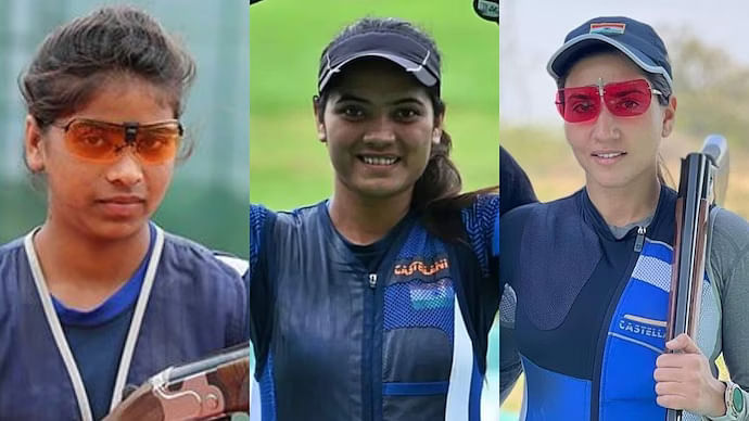 Women’s Trap team bag silver at the Asian Games